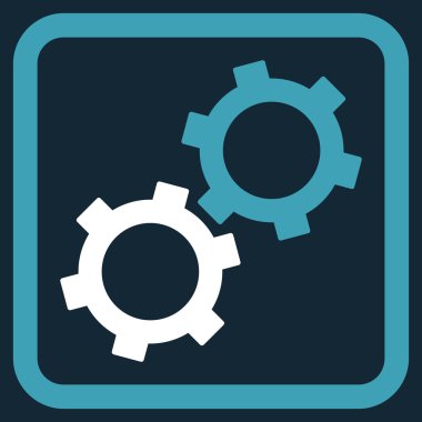 dişliler düz vektör simgesi