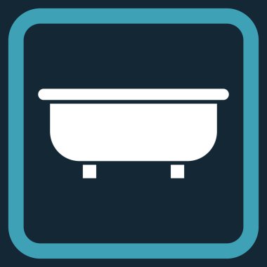 Küvet Düz Vektör Simgesi