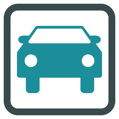 Otomobil Düz Vektör Simgesi