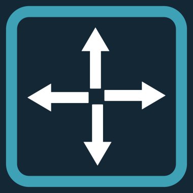 Oklar düz vektör simgesini genişletin