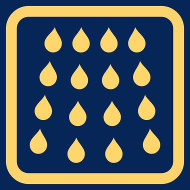 Damla düz vektör simgesi