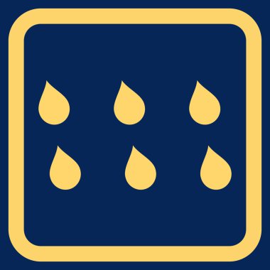 Damla düz vektör simgesi