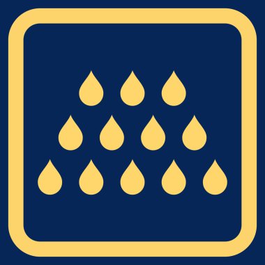 Damla düz vektör simgesi