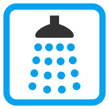 Duş düz vektör simgesi