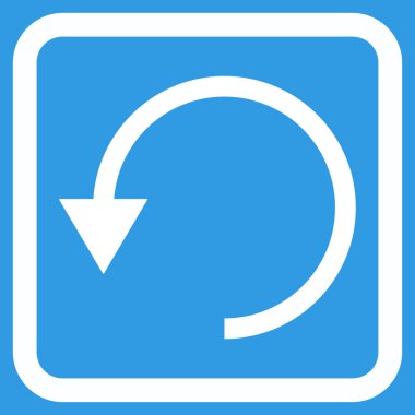 Saatin tersi yönde düz vektör simge döndürmek