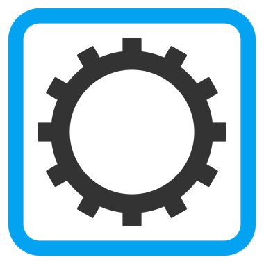 dişli düz vektör simgesi