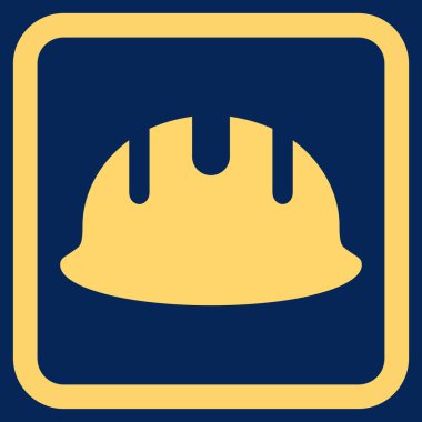 Oluşturucu işçisi düz vektör simgesi