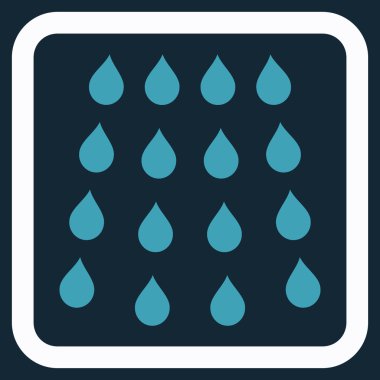 Damla düz vektör simgesi