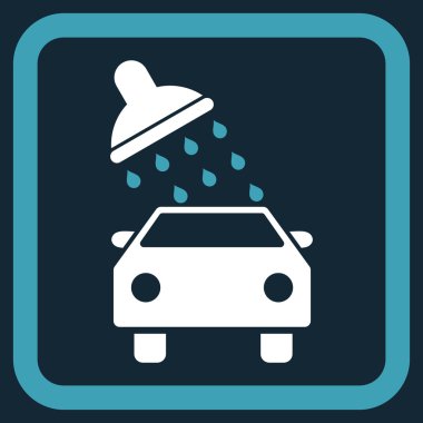 Araba Yıkama Düz Vektör Simgesi