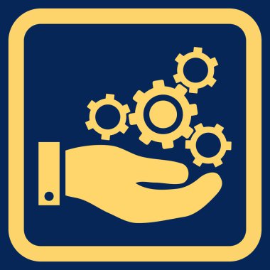 Mekanik Servisi düz vektör simgesi