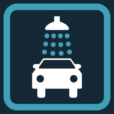 Araba Yıkama Düz Vektör Simgesi