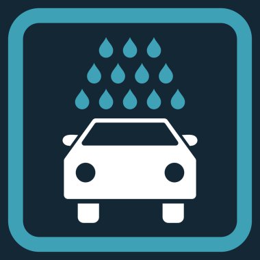 Araba Yıkama Düz Vektör Simgesi
