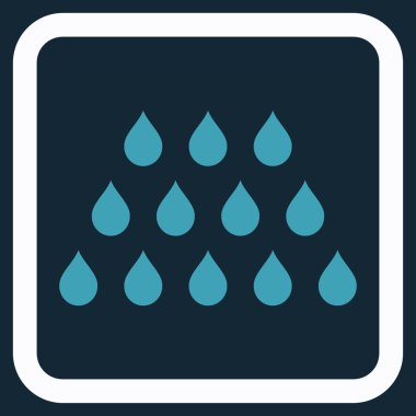 Damla düz vektör simgesi