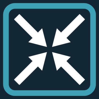 Merkezi oklar düz vektör simgesi