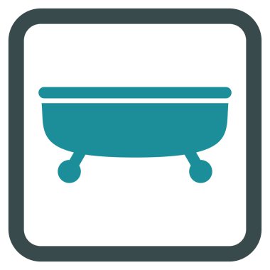 Küvet Düz Vektör Simgesi