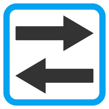 Yatay Çevir okları vektör simge düz