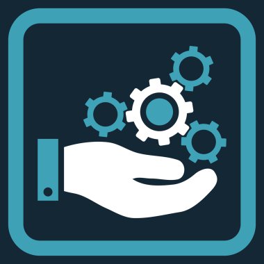 Mekanik Servisi düz vektör simgesi