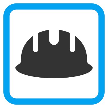 Oluşturucu işçisi düz vektör simgesi