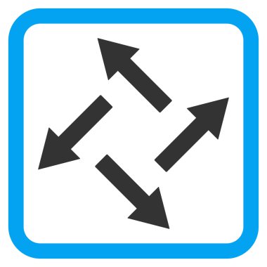 Santrifüj oklar düz vektör simgesi