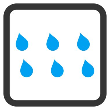 Damla düz vektör simgesi