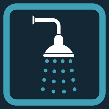 Duş düz vektör simgesi