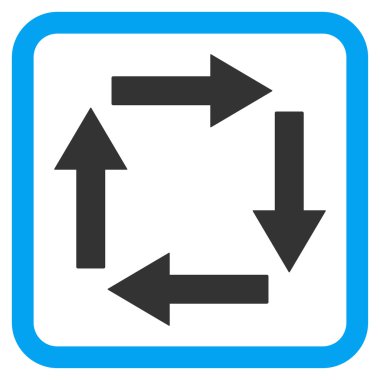 Dolaşım oklar düz vektör simgesi