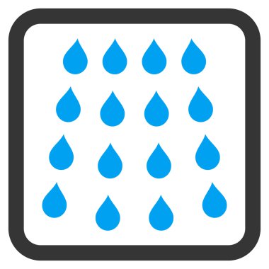 Damla düz vektör simgesi