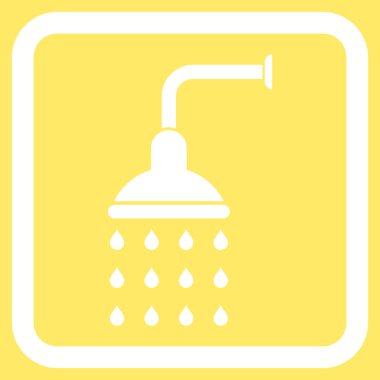 Duş düz vektör simgesi