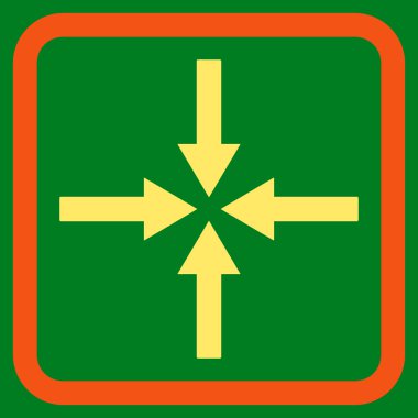 Etkisi oklar düz vektör simgesi