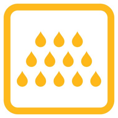 Damla düz vektör simgesi