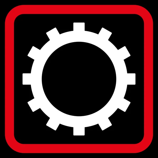 Gear Flat Vector Icon — Stock Vector
