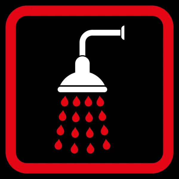 Dusche flache Vektorsymbol — Stockvektor