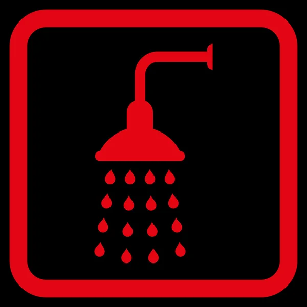 Shower Flat Vector Icon — Stock Vector