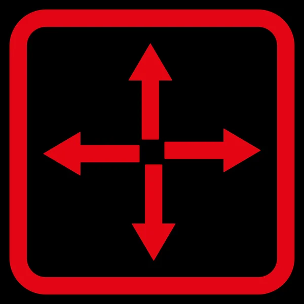 Pijlen platte Vector pictogram uitvouwen — Stockvector