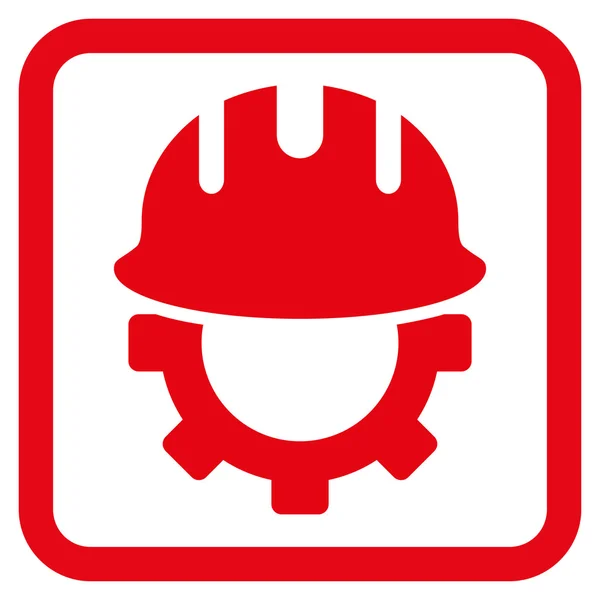 Fejlesztési Hardhat lapos Vector Icon — Stock Vector