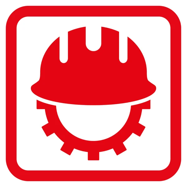 Utveckling Hardhat platt vektor Icon — Stock vektor