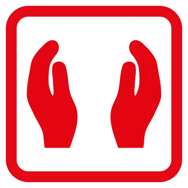 Icona vettoriale piatta delle mani — Vettoriale Stock