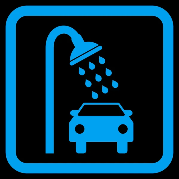 Samochodzie prysznicem płaski wektor ikona — Wektor stockowy