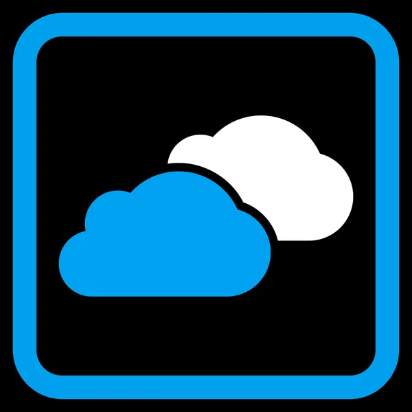 Wolken vlakke vector pictogram — Stockvector