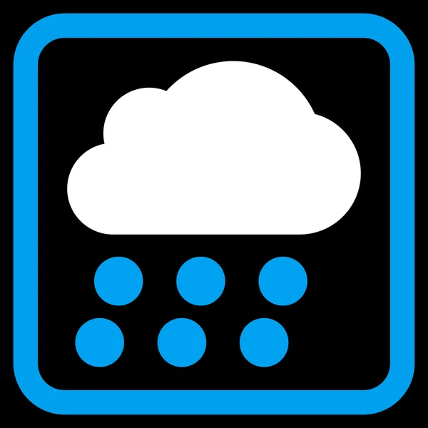 Icono de vector plano de nube de lluvia — Archivo Imágenes Vectoriales