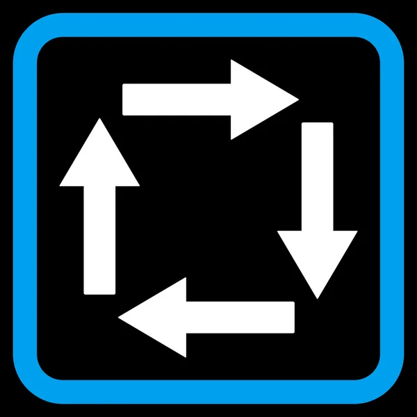 Circulation Arrows Flat Vector Icon — Stock Vector