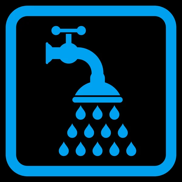 Prysznic kran płaski wektor ikona — Wektor stockowy