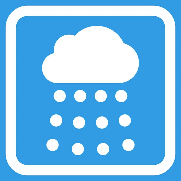 Rain Cloud Flat Vector Icon — Stock Vector