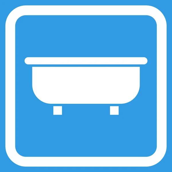 Ícone de vetor plano de banheira — Vetor de Stock