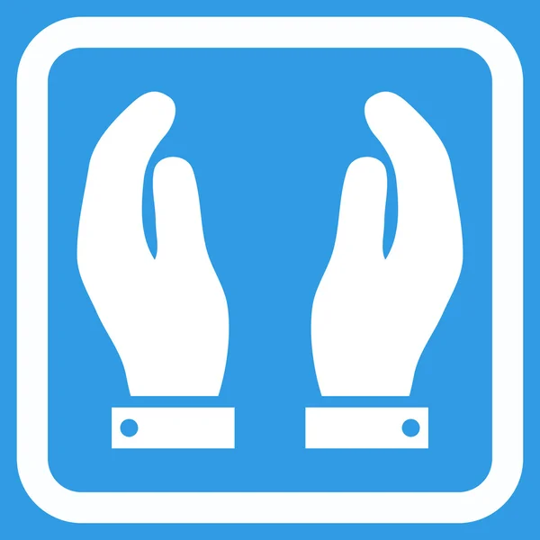 Pielęgnacja rąk płaski wektor ikona — Wektor stockowy