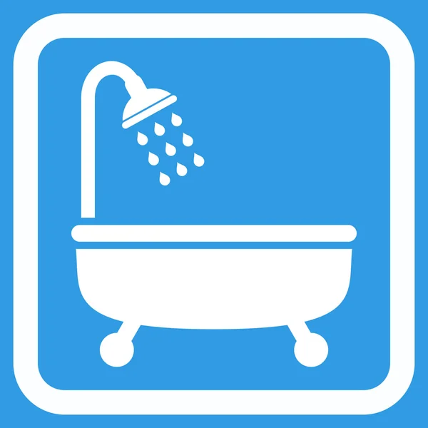 Душевая ванна - векторная икона — стоковый вектор
