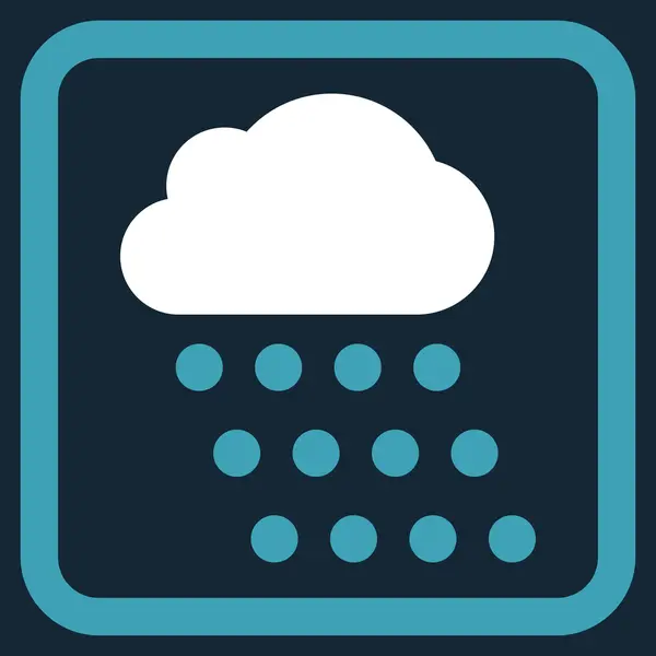 Icono de vector plano de nube de lluvia — Archivo Imágenes Vectoriales