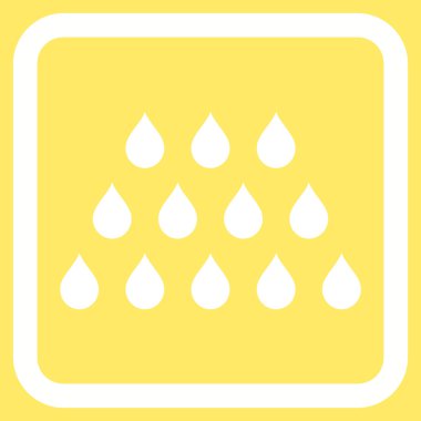 Damla düz vektör simgesi