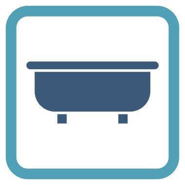 Küvet Düz Vektör Simgesi