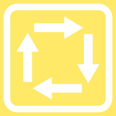 Dolaşım oklar düz vektör simgesi